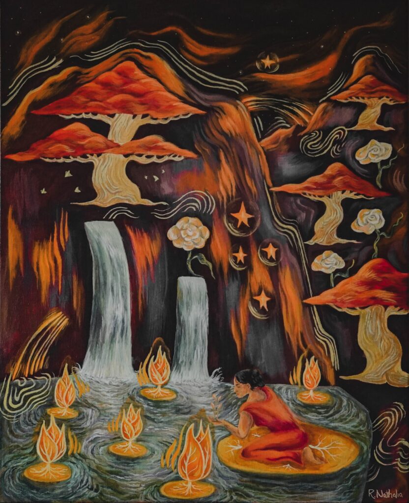Solace Space: "Serenity" 20x24 Acrylic