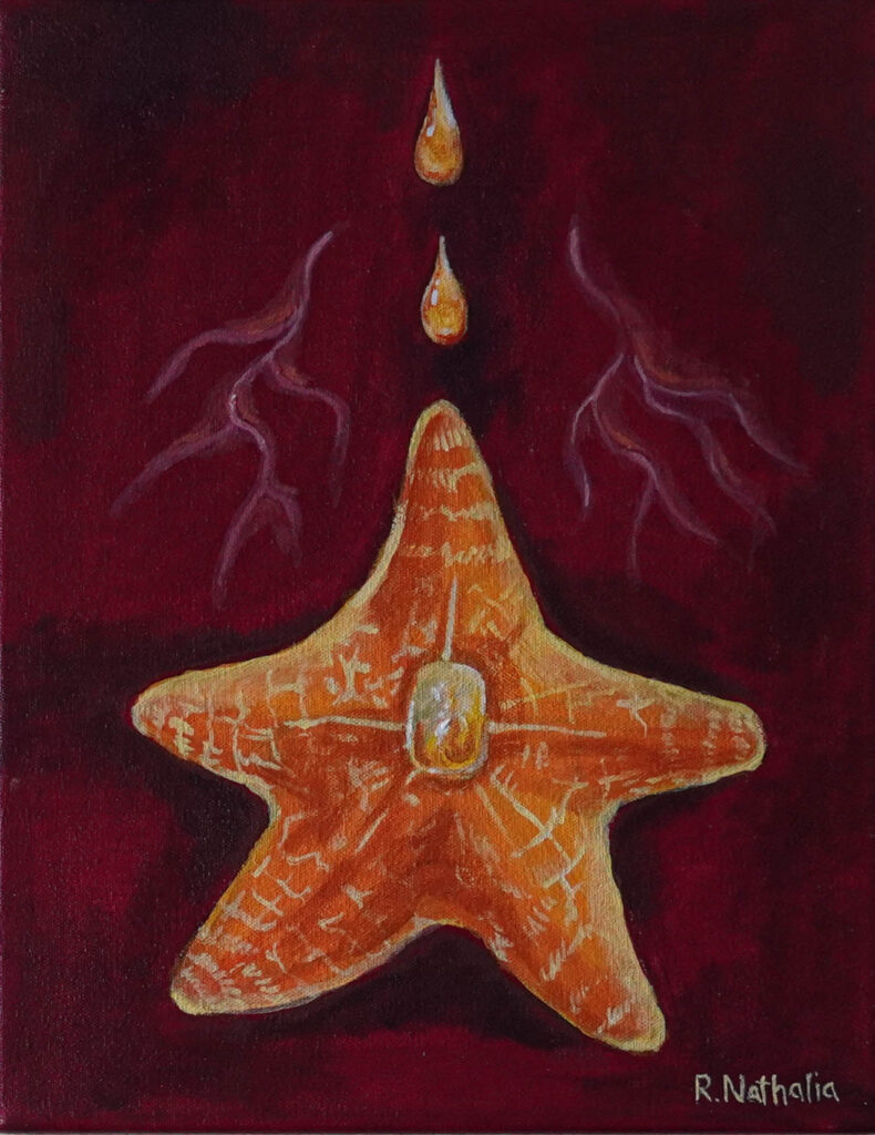 "Crystal Starfish" 11x14 Acrylic
