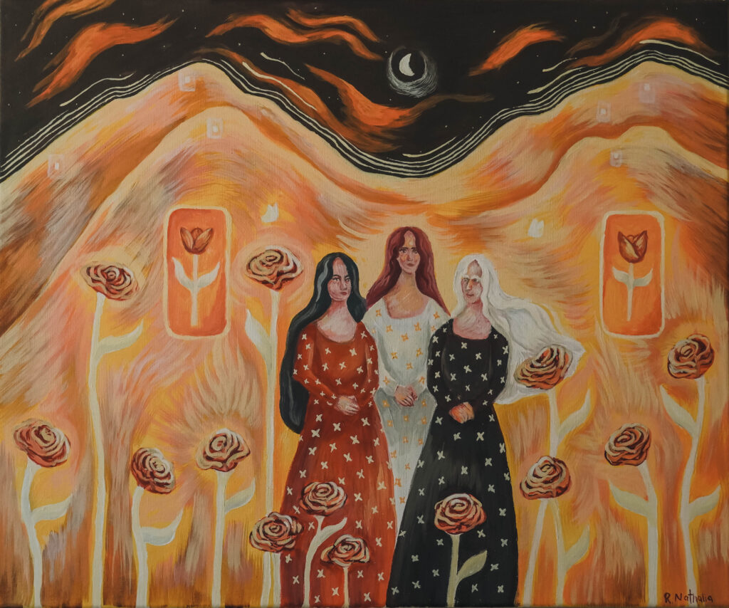Solace Space: "Little Hearts" 20x24 Acrylic