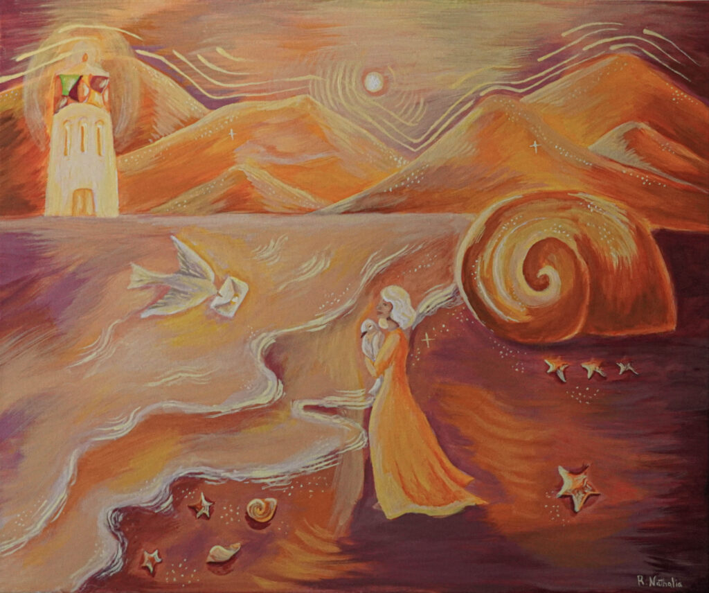 Solace Space: "Seas Divide" 20x24 Acrylic