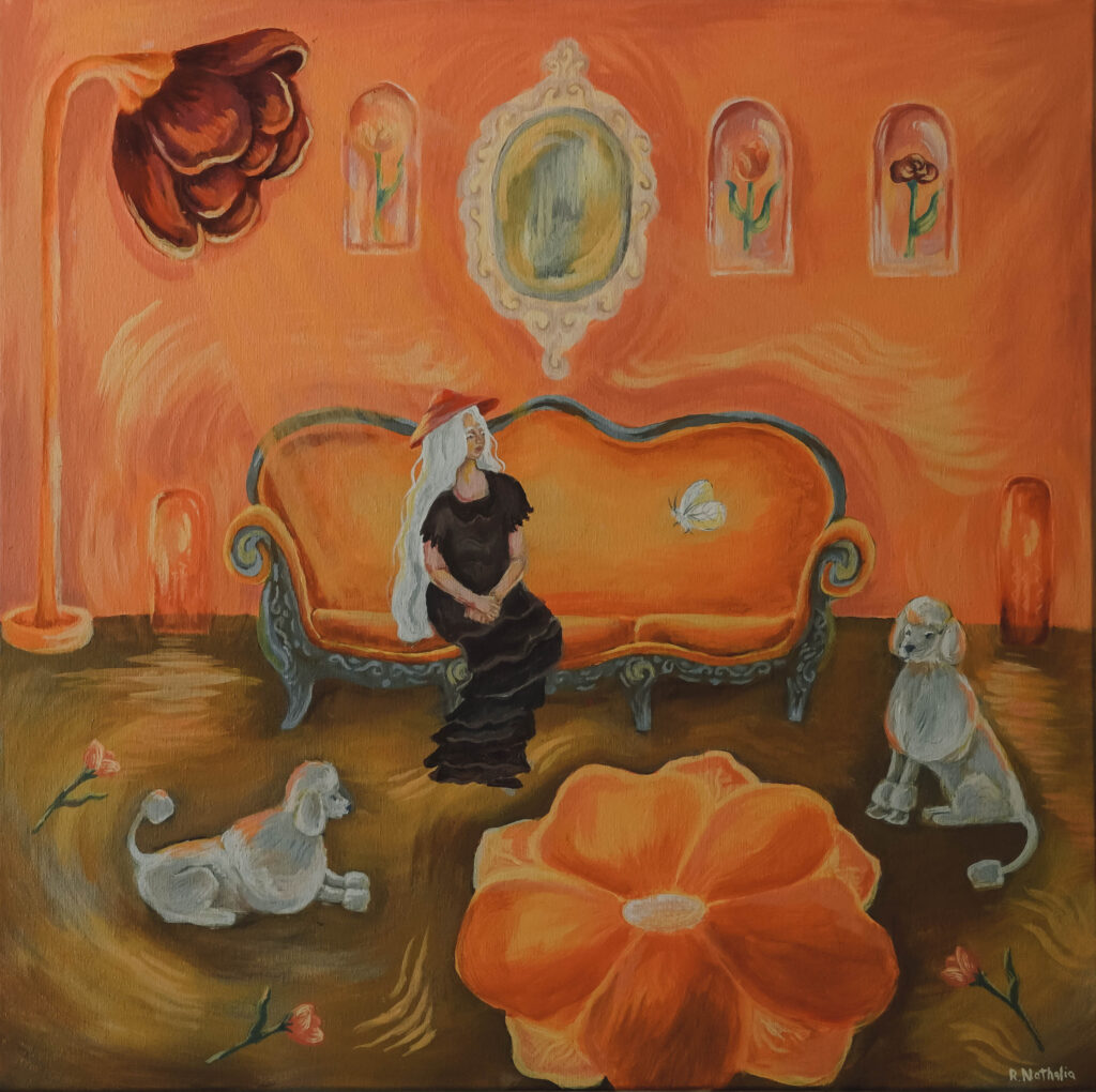 Solace Space: "Sunset Elegance" 24x24 Acrylic